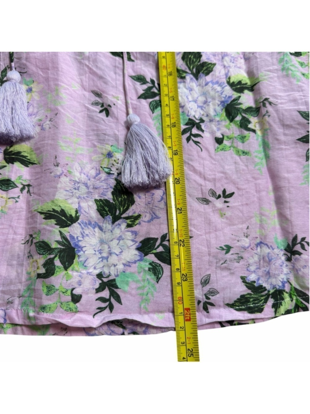 Roller Rabbit Silk Blend Floral Lightweight Blouse Coquette Cottagecore Small - Picture 8 of 8